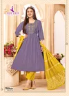 Baleno By Mayra Roman Silk Kurti With Bottom Dupatta Orders In India